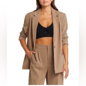 NWT Open Edit Caribou Brown Blazer M